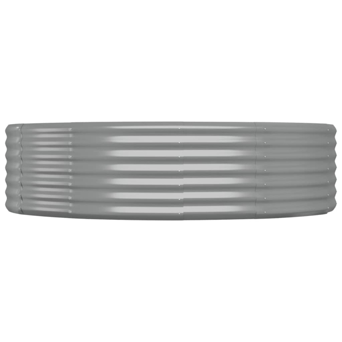 vidaXL Ζαρντινιέρα Γκρι 214x140x36 εκ. Ατσάλι με Ηλεκτρ. Βαφή Πούδρας
