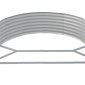 vidaXL Ζαρντινιέρα Γκρι 214x140x36 εκ. Ατσάλι με Ηλεκτρ. Βαφή Πούδρας