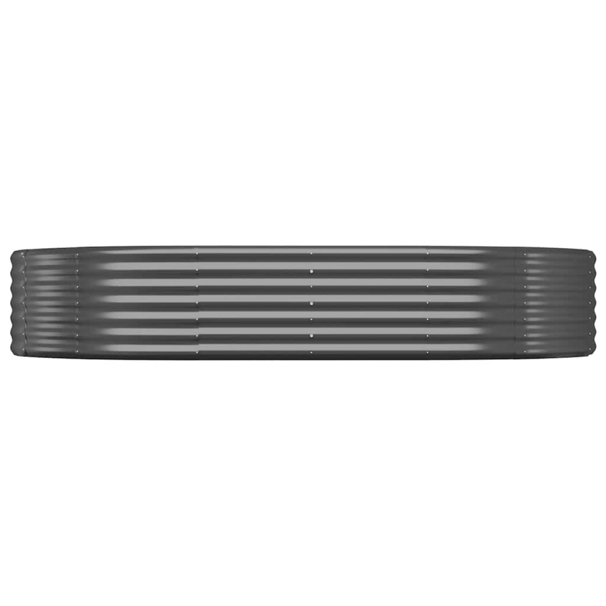 vidaXL Ζαρντινιέρα Ανθρακί 214x140x36εκ Ατσάλι με Ηλεκτρ. Βαφή Πούδρας