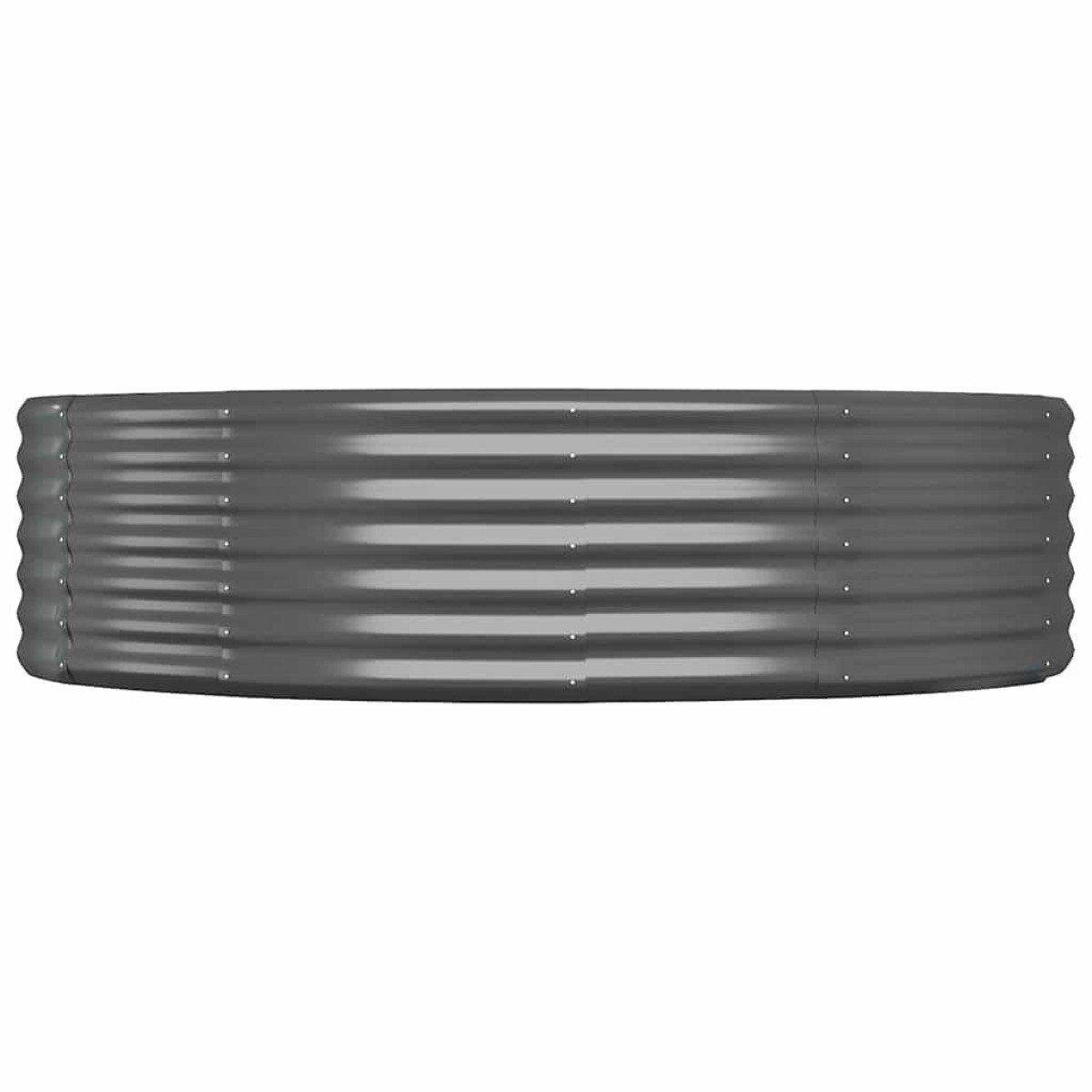 vidaXL Ζαρντινιέρα Ανθρακί 214x140x36εκ Ατσάλι με Ηλεκτρ. Βαφή Πούδρας