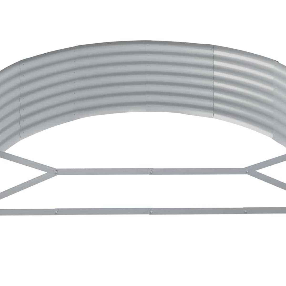 vidaXL Ζαρντινιέρα Ανθρακί 214x140x36εκ Ατσάλι με Ηλεκτρ. Βαφή Πούδρας