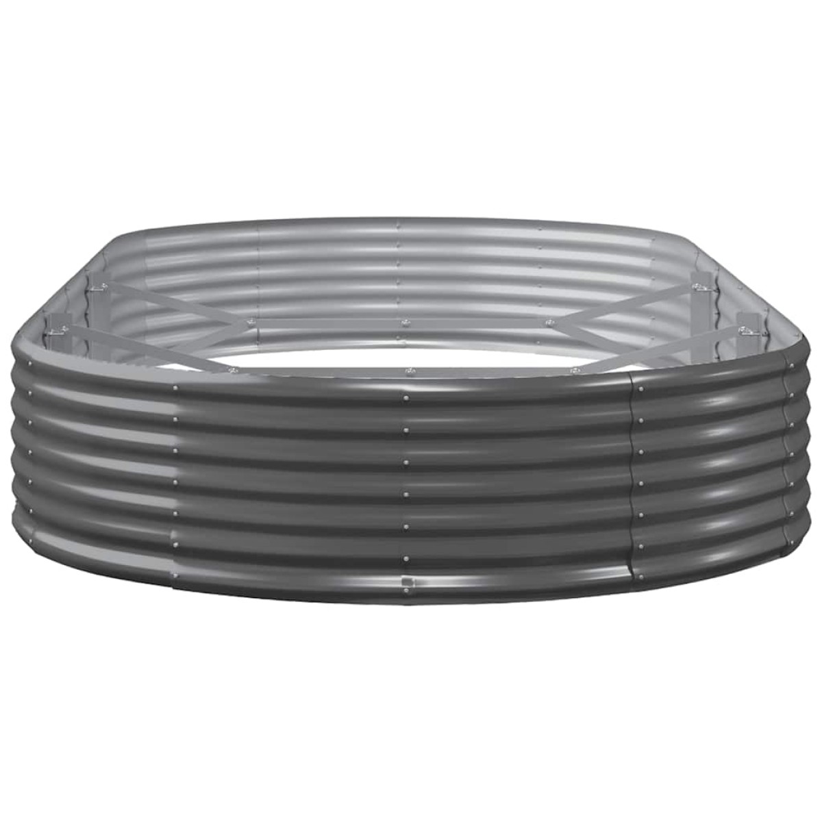vidaXL Ζαρντινιέρα Ανθρακί 296x140x36εκ Ατσάλι με Ηλεκτρ. Βαφή Πούδρας