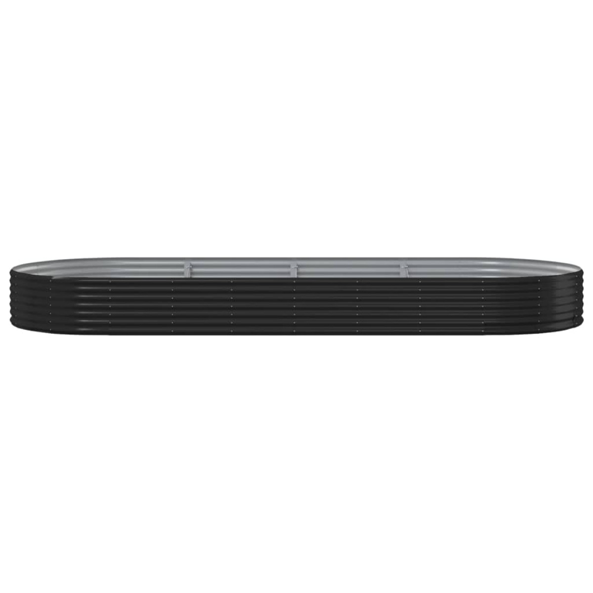 vidaXL Ζαρντινιέρα Ανθρακί 373x140x36εκ Ατσάλι με Ηλεκτρ. Βαφή Πούδρας