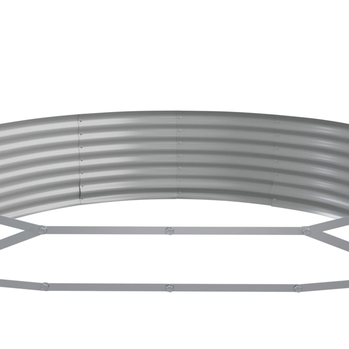 vidaXL Ζαρντινιέρα Ανθρακί 373x140x36εκ Ατσάλι με Ηλεκτρ. Βαφή Πούδρας