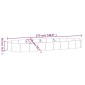 vidaXL Ζαρντινιέρα Ανθρακί 373x140x36εκ Ατσάλι με Ηλεκτρ. Βαφή Πούδρας