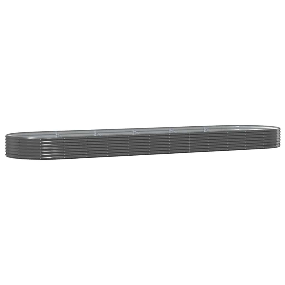 vidaXL Ζαρντινιέρα Ανθρακί 523x140x36εκ Ατσάλι με Ηλεκτρ. Βαφή Πούδρας