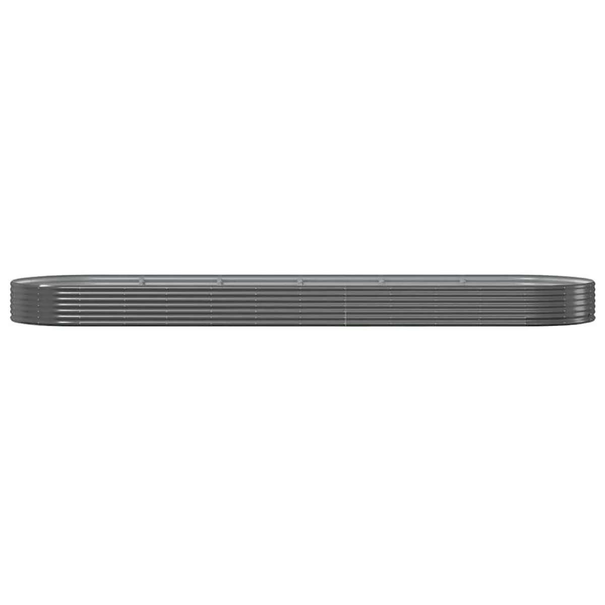 vidaXL Ζαρντινιέρα Ανθρακί 523x140x36εκ Ατσάλι με Ηλεκτρ. Βαφή Πούδρας