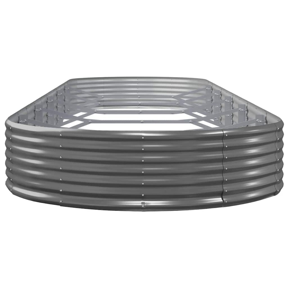 vidaXL Ζαρντινιέρα Ανθρακί 523x140x36εκ Ατσάλι με Ηλεκτρ. Βαφή Πούδρας