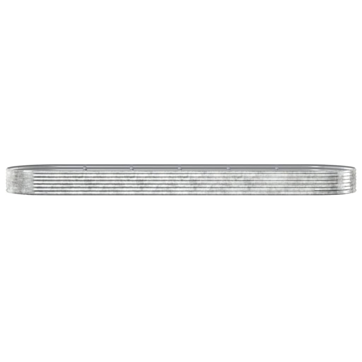 vidaXL Ζαρντινιέρα Ασημί 523x140x36 εκ. Ατσάλι με Ηλεκτρ. Βαφή Πούδρας
