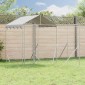 vidaXL Κλουβί Σκύλου Εξ. Χώρου με Οροφή Ασημί 10x6x2,5 μ. Γαλβ. Ατσάλι