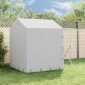 vidaXL Κλουβί Σκύλου Εξ. Χώρου με Οροφή Ασημί 2x6x2,5 μ. Γαλβ. Ατσάλι