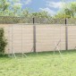 vidaXL Κλουβί Σκύλου Εξ. Χώρου με Οροφή Ασημί 2x14x2,5 μ. Γαλβ. Ατσάλι