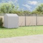 vidaXL Κλουβί Σκύλου Εξ. Χώρου με Οροφή Ασημί 10x6x2,5 μ. Γαλβ. Ατσάλι