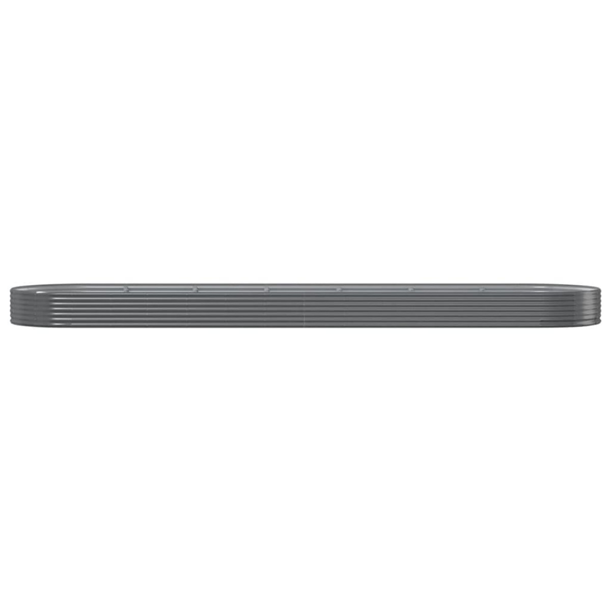 vidaXL Ζαρντινιέρα Γκρι 600x140x36 εκ. Ατσάλι με Ηλεκτρ. Βαφή Πούδρας