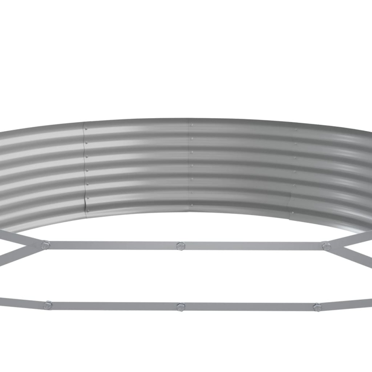 vidaXL Ζαρντινιέρα Γκρι 600x140x36 εκ. Ατσάλι με Ηλεκτρ. Βαφή Πούδρας