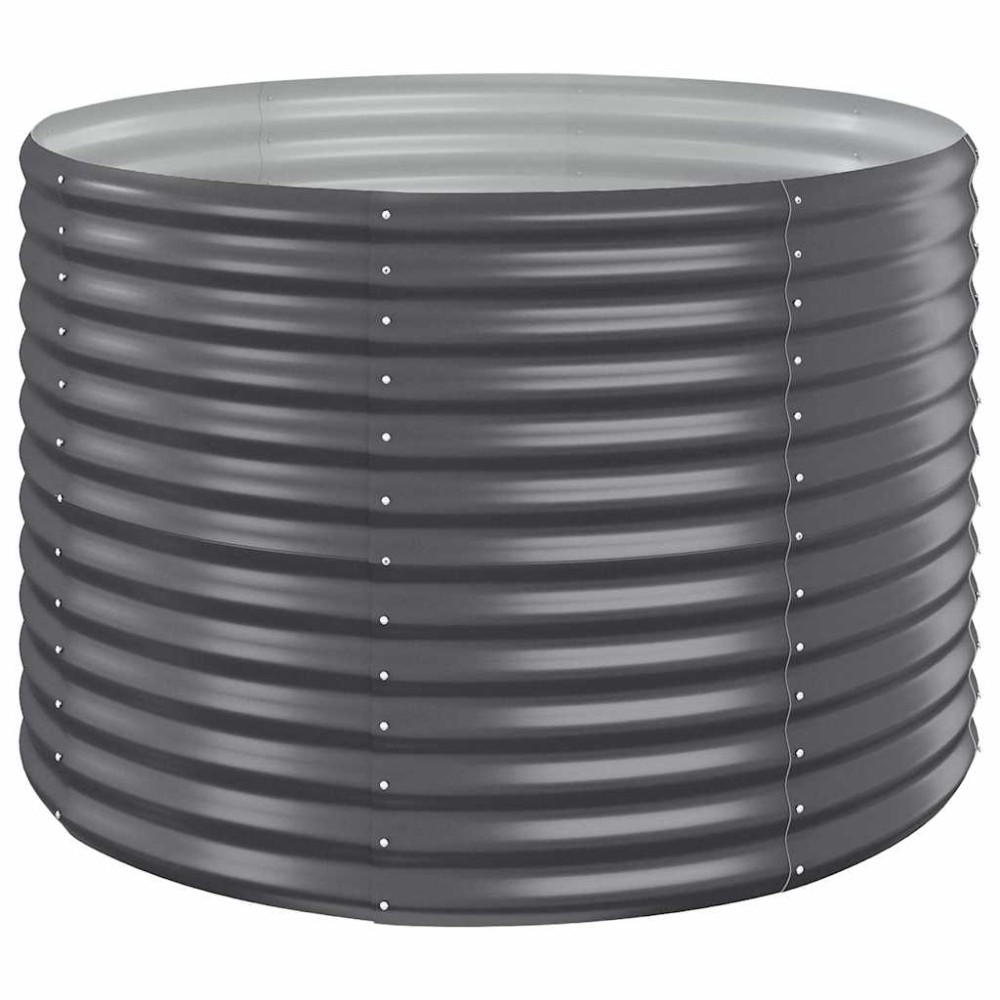 vidaXL Ζαρντινιέρα Ανθρακί 100x100x68εκ Γαλβανισμένος χάλυβας