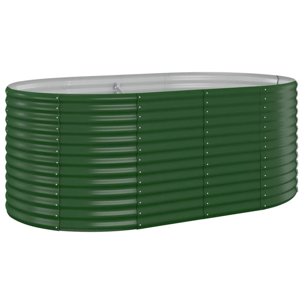 vidaXL Ζαρντινιέρα Πράσινη 175x100x68εκ Γαλβανισμένος χάλυβας