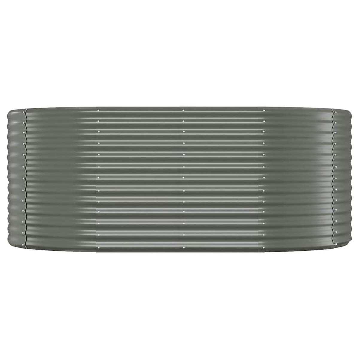 vidaXL Ζαρντινιέρα Γκρι 175x100x68 εκ. Ατσάλι με Ηλεκτρ. Βαφή Πούδρας