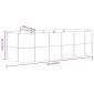 vidaXL Ζαρντινιέρα Γκρι 249x100x68 εκ. Ατσάλι με Ηλεκτρ. Βαφή Πούδρας