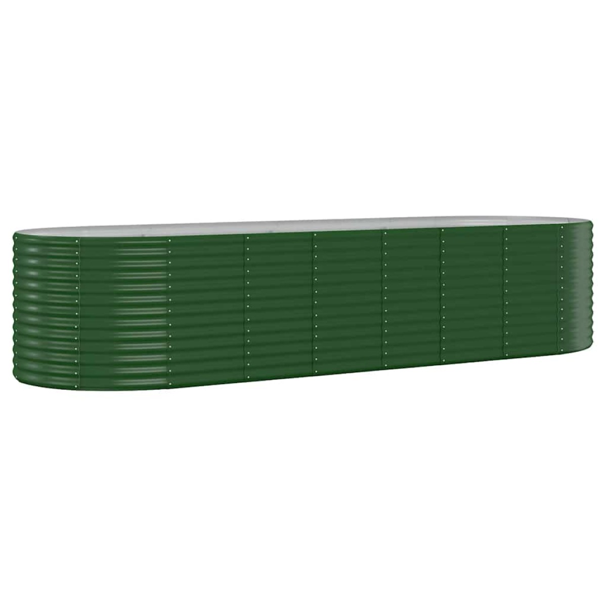 vidaXL Ζαρντινιέρα Πράσινη 322x100x68εκ Ατσάλι με Ηλεκτρ. Βαφή Πούδρας