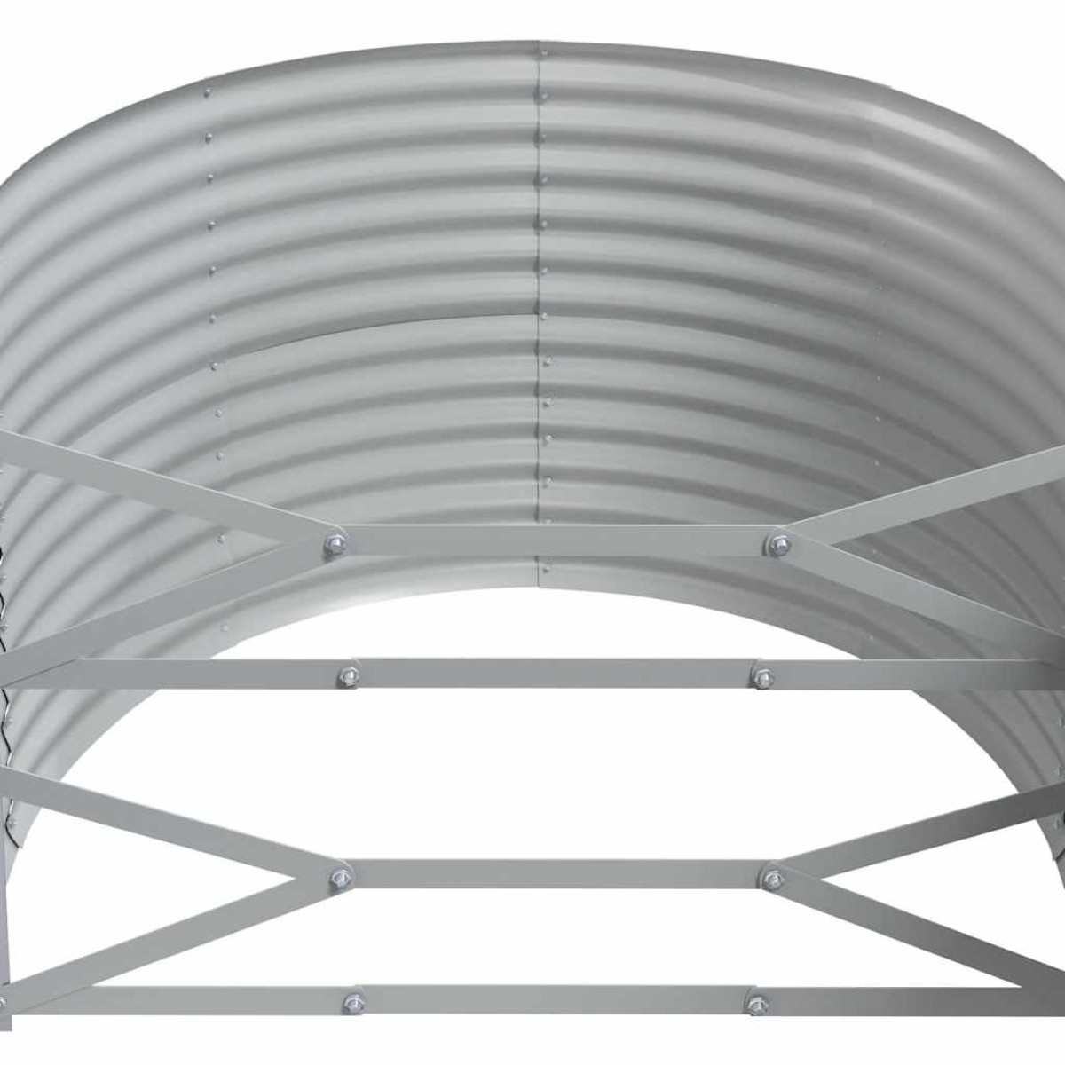 vidaXL Ζαρντινιέρα Καφέ 322x100x68 εκ. Ατσάλι με Ηλεκτρ. Βαφή Πούδρας
