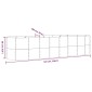 vidaXL Ζαρντινιέρα Καφέ 322x100x68 εκ. Ατσάλι με Ηλεκτρ. Βαφή Πούδρας