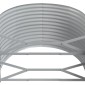vidaXL Ζαρντινιέρα Γκρι 554x100x68 εκ. Ατσάλι με Ηλεκτρ. Βαφή Πούδρας