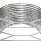 vidaXL Ζαρντινιέρα Ασημί 554x100x68 εκ. Ατσάλι με Ηλεκτρ. Βαφή Πούδρας