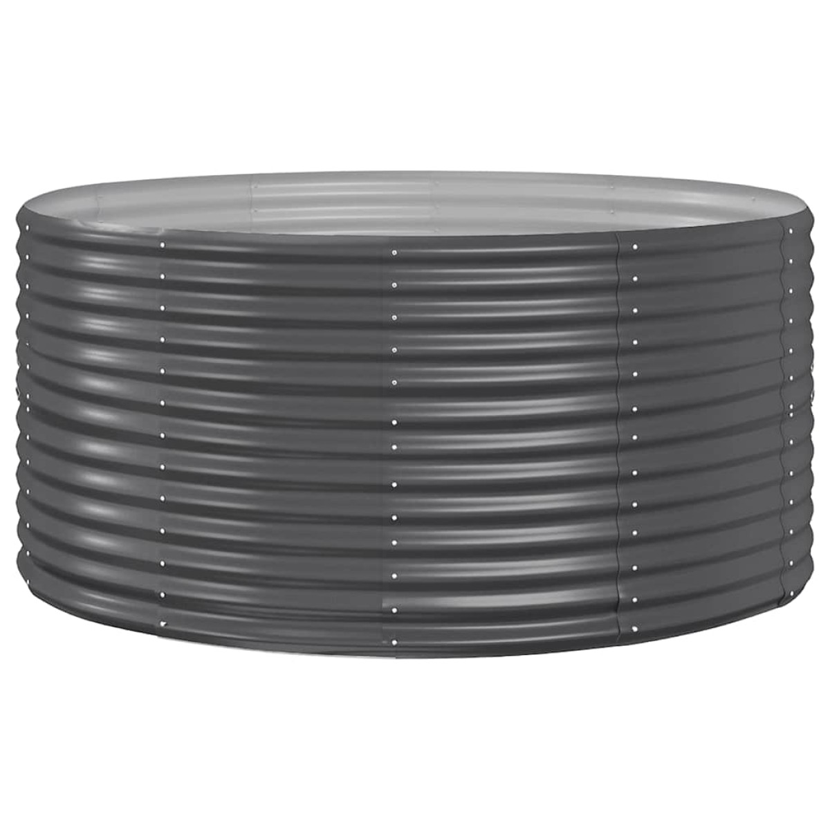 vidaXL Ζαρντινιέρα Ανθρακί 140x140x68εκ Ατσάλι με Ηλεκτρ. Βαφή Πούδρας