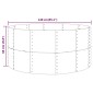vidaXL Ζαρντινιέρα Ανθρακί 140x140x68εκ Ατσάλι με Ηλεκτρ. Βαφή Πούδρας
