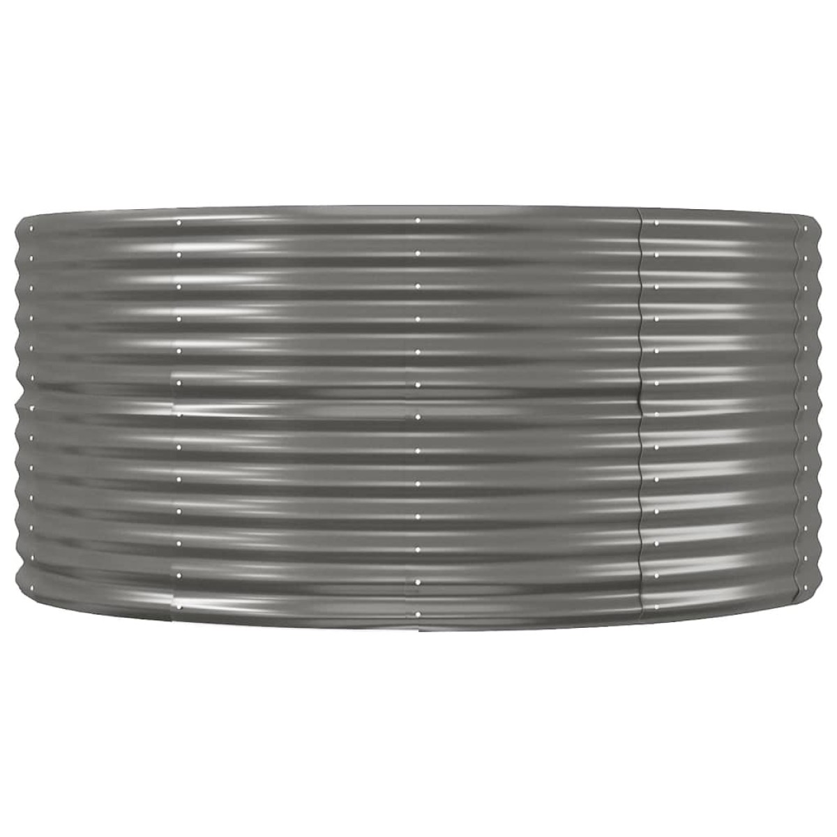 vidaXL Ζαρντινιέρα Γκρι 291x140x68 εκ. Ατσάλι με Ηλεκτρ. Βαφή Πούδρας