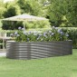 vidaXL Ζαρντινιέρα Γκρι 291x140x68 εκ. Ατσάλι με Ηλεκτρ. Βαφή Πούδρας