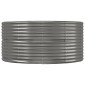 vidaXL Ζαρντινιέρα Γκρι 447x140x68 εκ. Ατσάλι με Ηλεκτρ. Βαφή Πούδρας