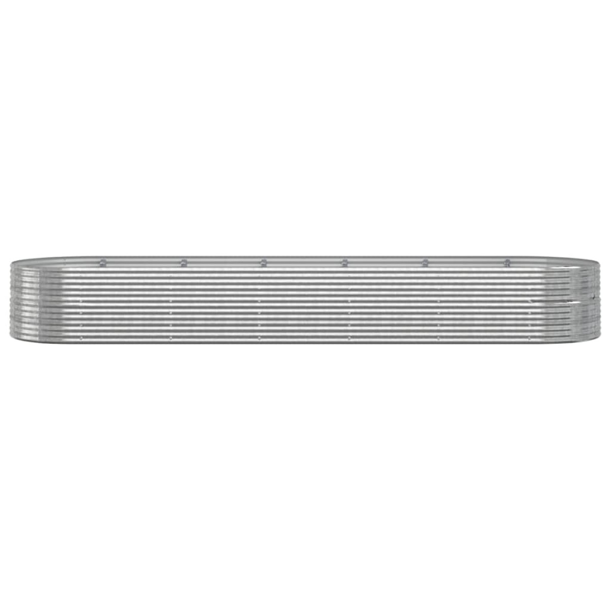 vidaXL Ζαρντινιέρα Ασημί 510x140x68 εκ. Ατσάλι με Ηλεκτρ. Βαφή Πούδρας
