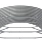 vidaXL Ζαρντινιέρα Ασημί 510x140x68 εκ. Ατσάλι με Ηλεκτρ. Βαφή Πούδρας
