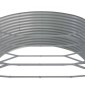 vidaXL Ζαρντινιέρα Ασημί 586x140x68 εκ. Ατσάλι με Ηλεκτρ. Βαφή Πούδρας