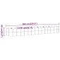 vidaXL Ζαρντινιέρα Ασημί 586x140x68 εκ. Ατσάλι με Ηλεκτρ. Βαφή Πούδρας