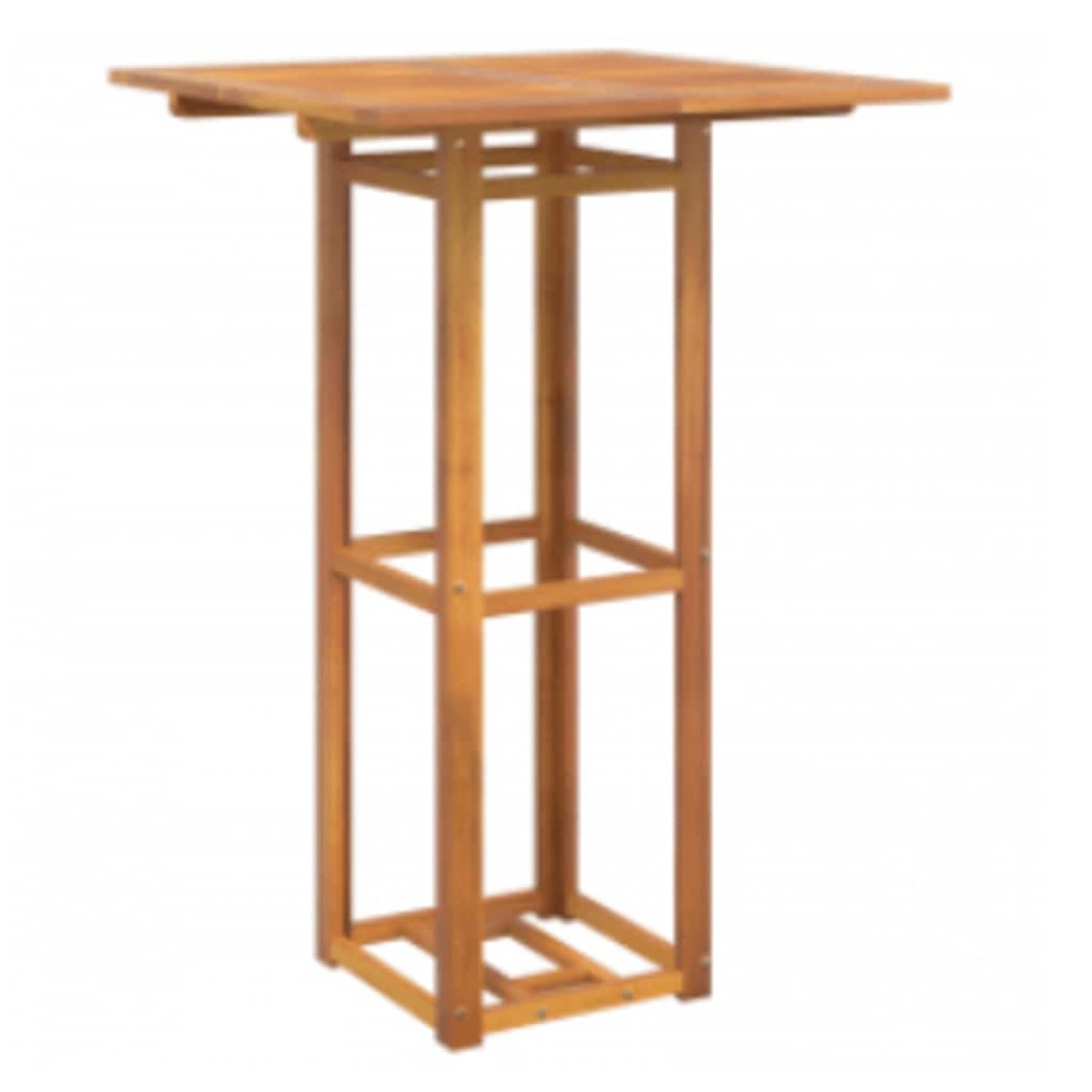 vidaXL Τραπέζι Bistro 75 x 75 x 110 εκ. από Μασίφ Ξύλο Ακακίας