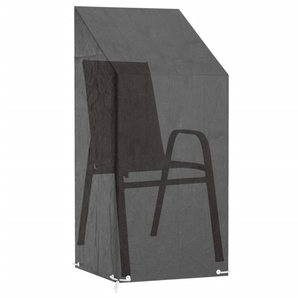 vidaXL Κάλυμμα Καρέκλας με 8 Κρίκους 65x65x110/150 εκ. Πολυαιθυλένιο