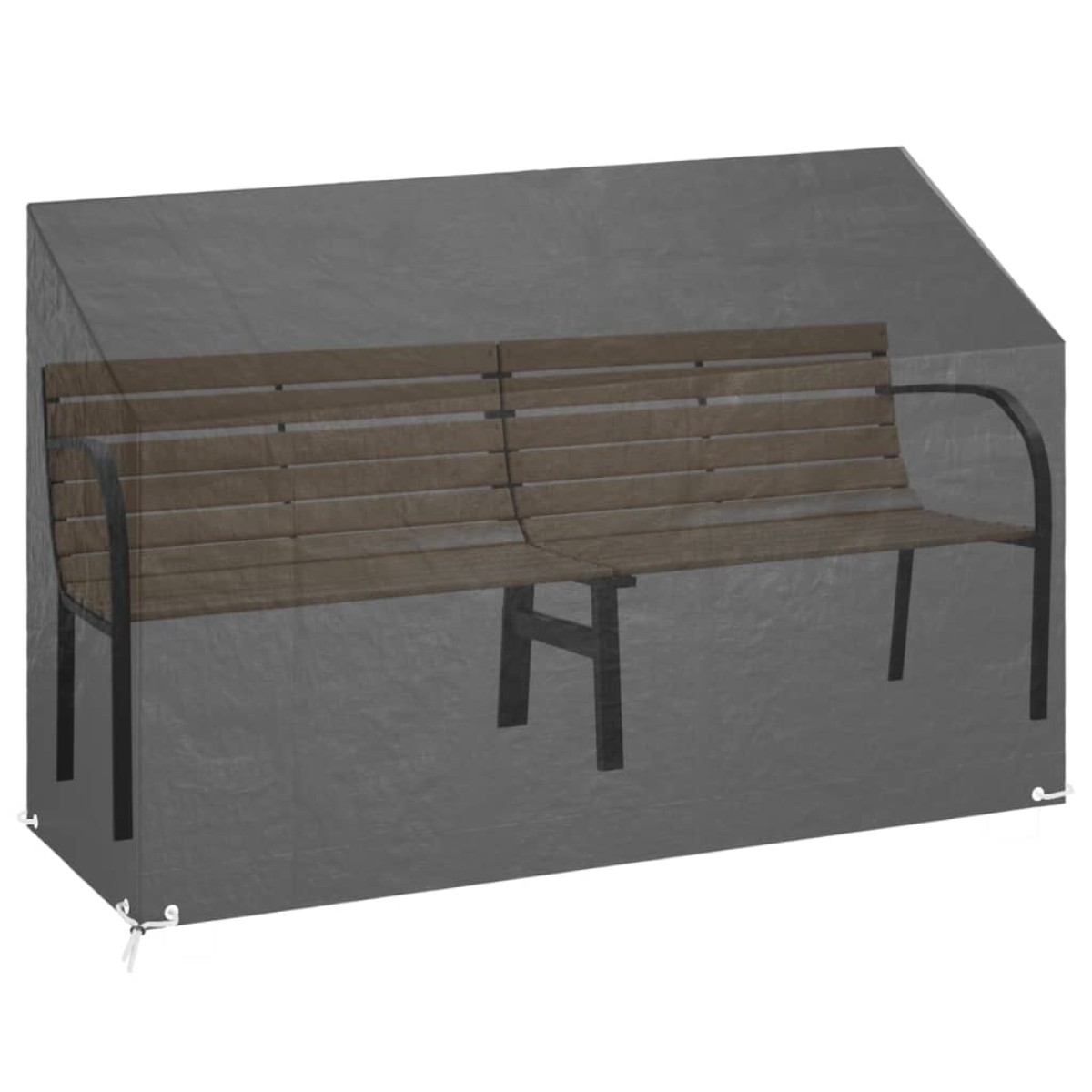vidaXL Κάλυμμα Παγκακιού με 8 Κρίκους 190x70x70/88 εκ. Πολυαιθυλένιο