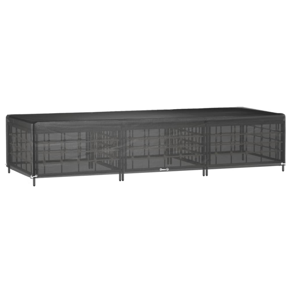 vidaXL Κάλυμμα Ξαπλώστρας με 12 Κρίκους 205x75x40 εκ. Πολυαιθυλένιο