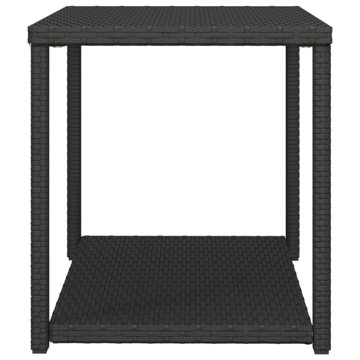 vidaXL Τραπεζάκι Βοηθητικό Μαύρο 55 x 45 x 49 εκ. από Συνθετικό Ρατάν