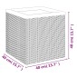 vidaXL Ζαρντινιέρα Μαύρη 40 x 40 x 40 εκ. από Συνθετικό Ρατάν