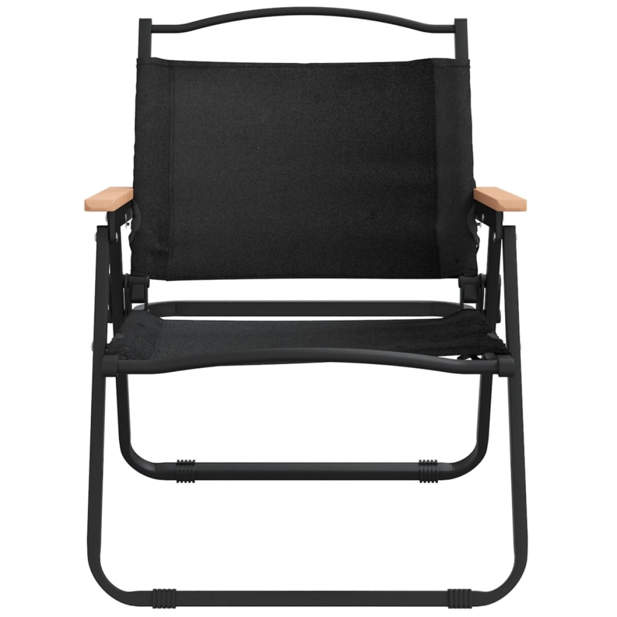 vidaXL Καρέκλες Κάμπινγκ 2 τεμ. Μαύρες 54 x 43 x 59 εκ. Ύφασμα Oxford