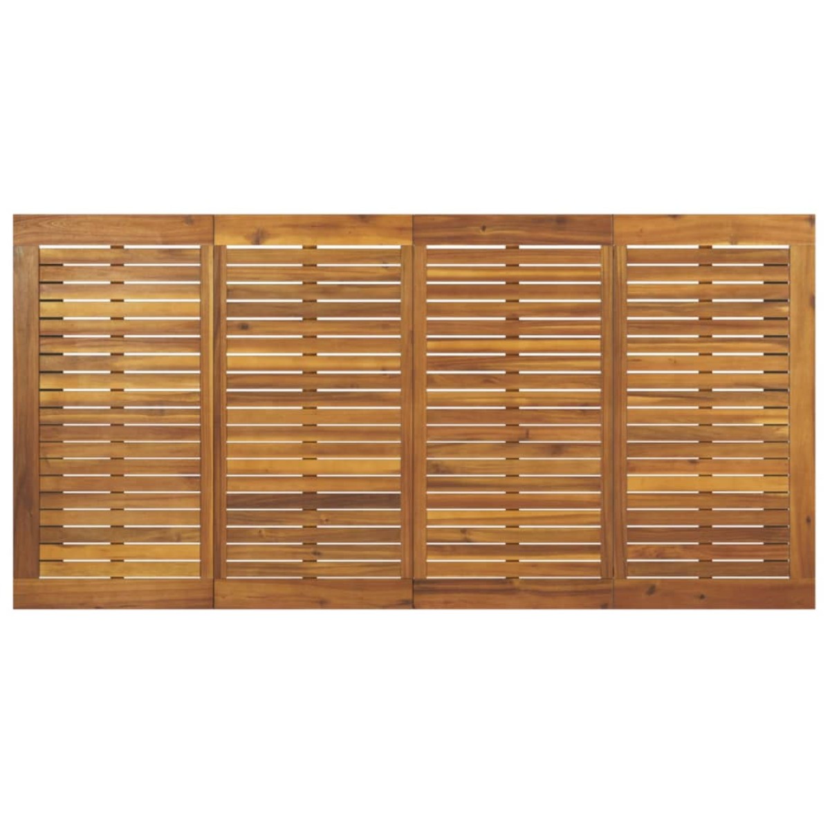 vidaXL Τραπέζι Κήπου Με Πόδια σε Σχήμα U 180x90x75 εκ. Μασίφ Ακακία