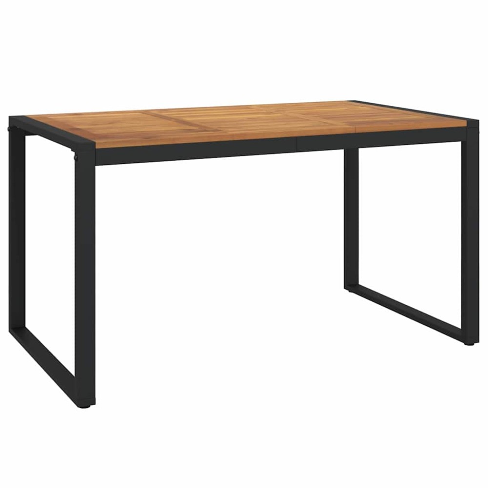 vidaXL Τραπέζι Κήπου Με Πόδια σε Σχήμα U 140x80x75 εκ. Μασίφ Ακακία