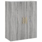 vidaXL Ντουλάπια Τοίχου 2 τεμ. Γκρι Sonoma 69,5 x 34 x 90 εκ.