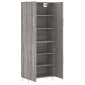 vidaXL Ντουλάπι Γκρι Sonoma 69,5 x 34 x 180 εκ. Επεξεργασμένο Ξύλο