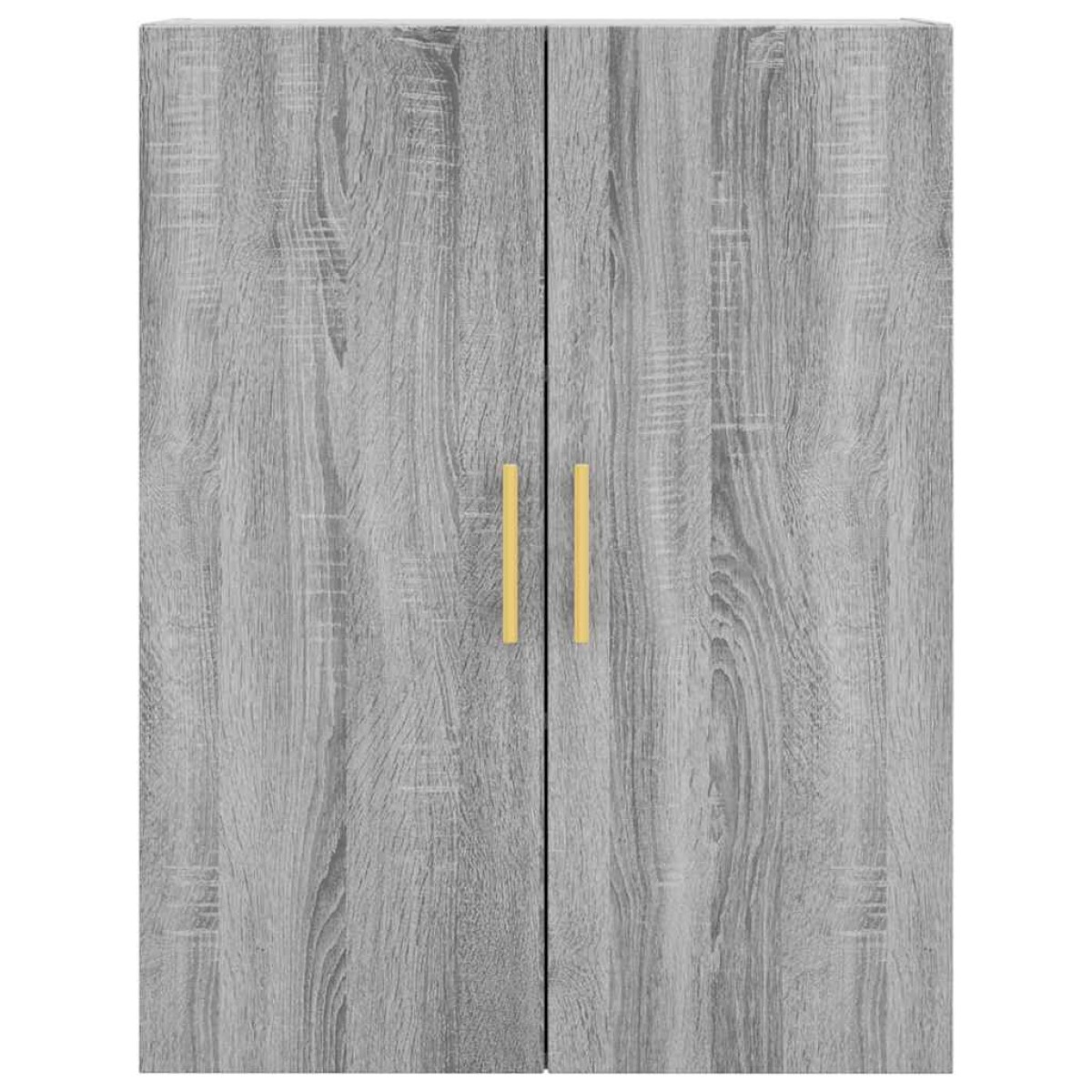 vidaXL Ντουλάπι Γκρι Sonoma 69,5 x 34 x 180 εκ. Επεξεργασμένο Ξύλο