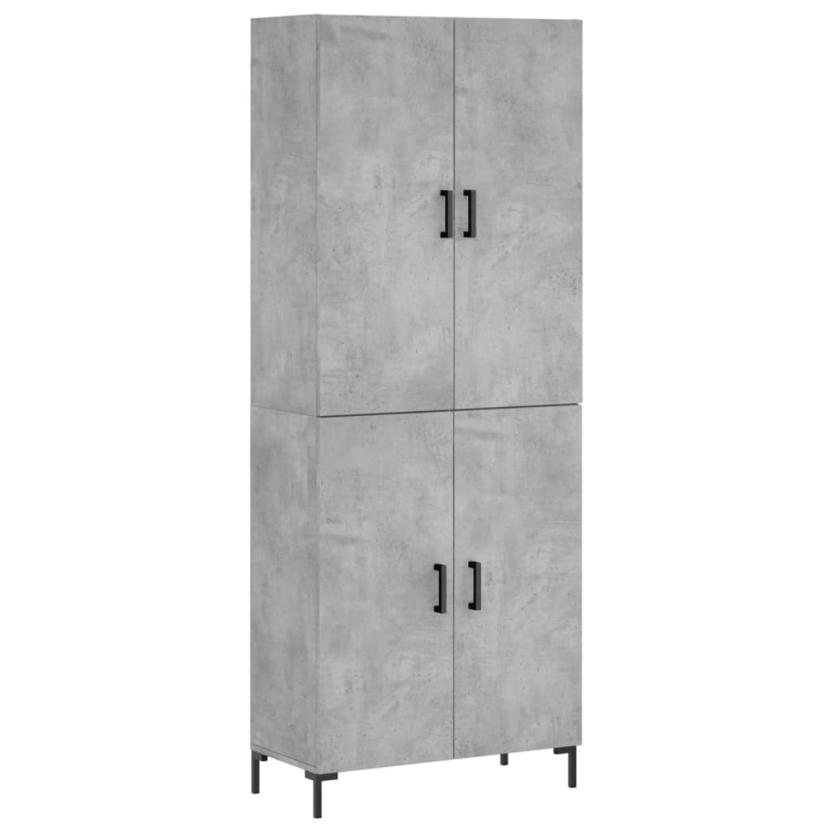 vidaXL Ντουλάπι Γκρι Σκυροδέματος 69,5x34x180 εκ. Επεξεργασμένο Ξύλο
